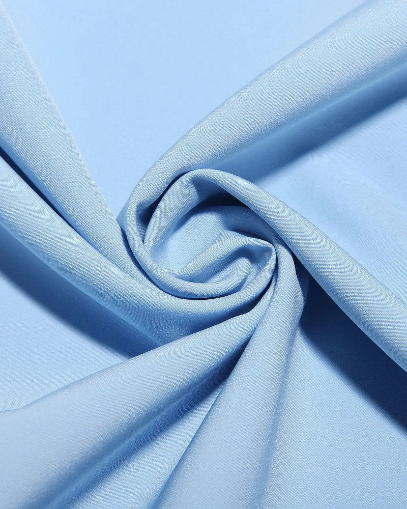 Strapless A Line Midi Dress Blue