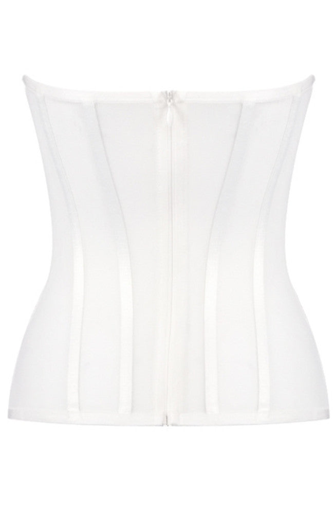 Strapless Corset Maxi Two Piece Dress White