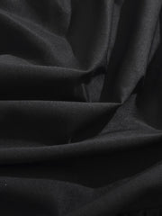 Strapless Corset Bubble Maxi Dress Black