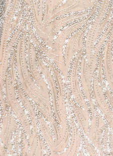 Strapless Crystal Mermaid Maxi Dress Nude