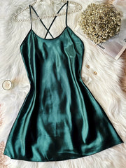 Summer Breathable Backless Camisole Nightdress