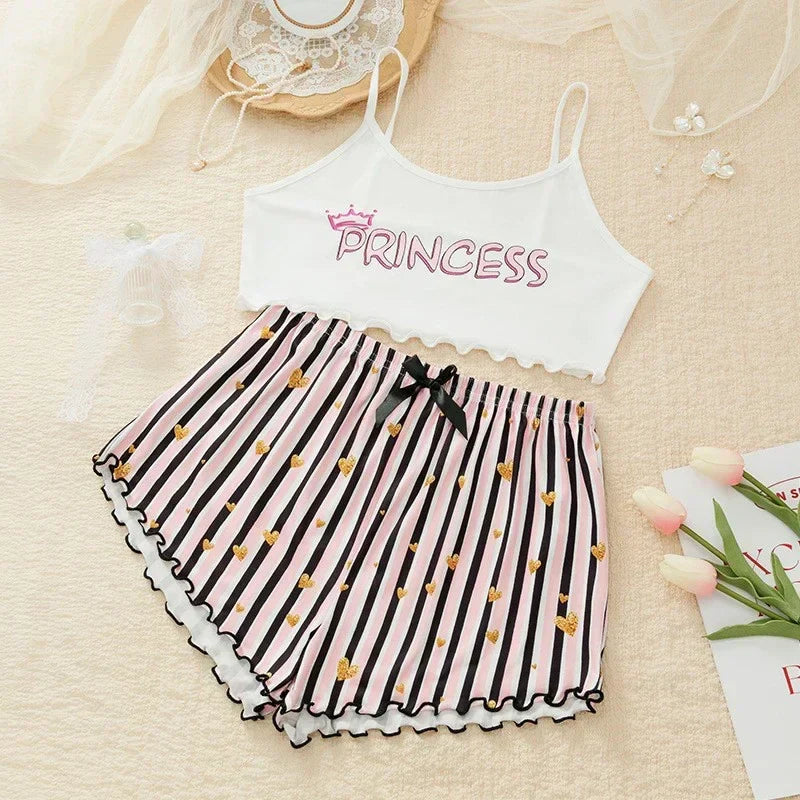 Summer Casual Pajamas Set