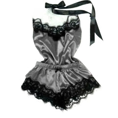 Summer Lace Silk Pajama Set