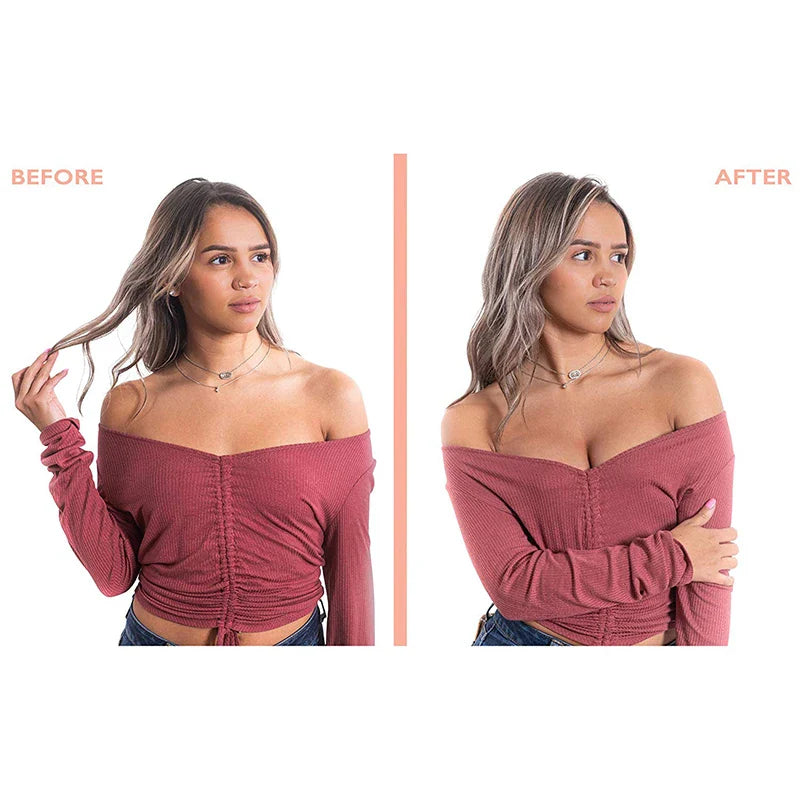 Summer Strapless Bikini Invisible Nipple Cover Breast Lift-Up Boob Tape Tube Top Plus Size Bra Push Up Bra Crop Top