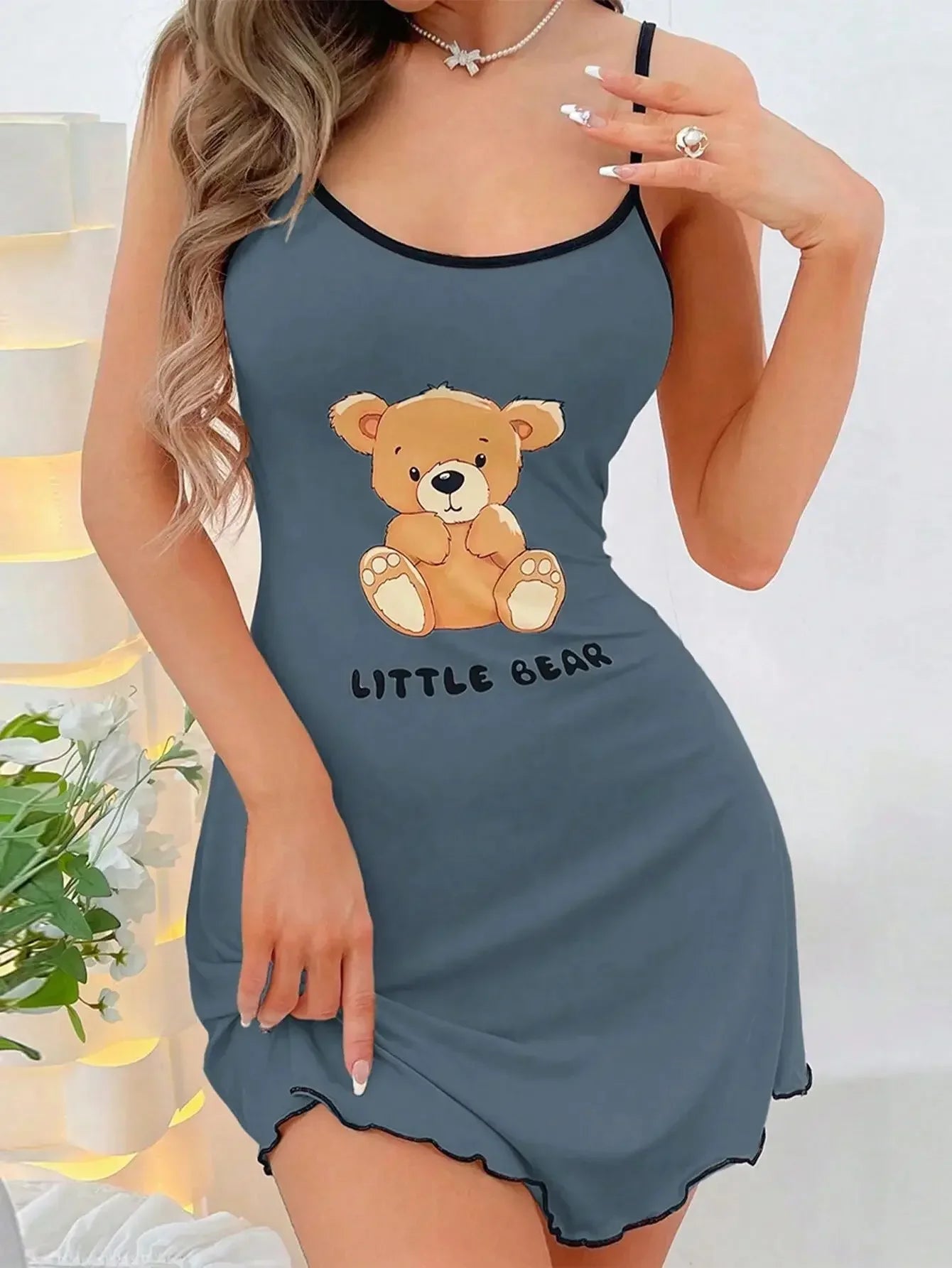 Summer Suspenders Mini Dress Sleepwear Com