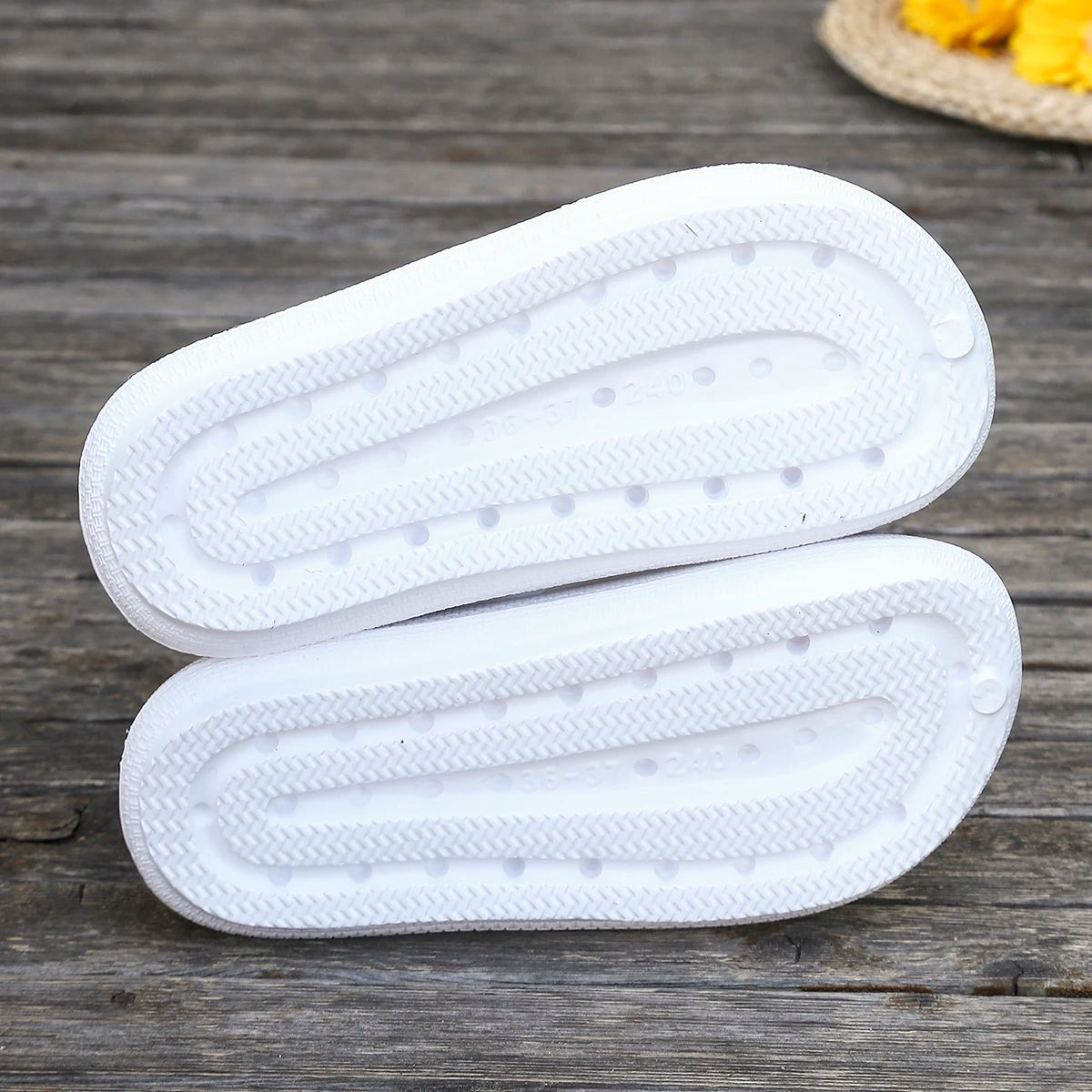 Sweet Versatile Pearl Butterfly Party Beach Style Flip Flops Flat Heel Slippers
