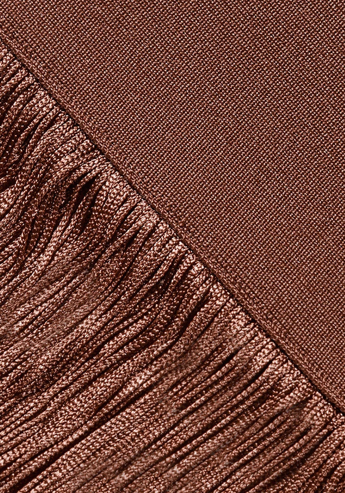 Tassel Detail Maxi Dress Brown
