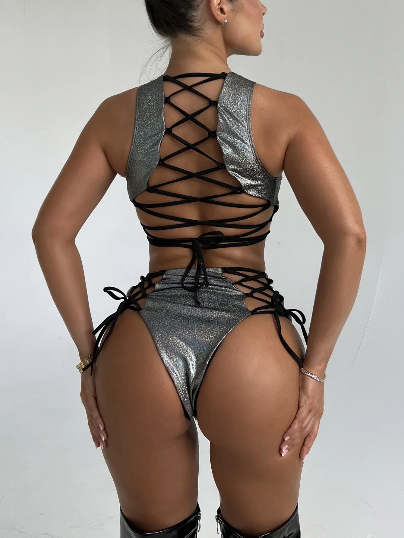 The New Bikini Swimsuit Flash Halter Fission Rave 2023