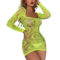 Transparent Fishnet Lingerie Exotic Nightclub