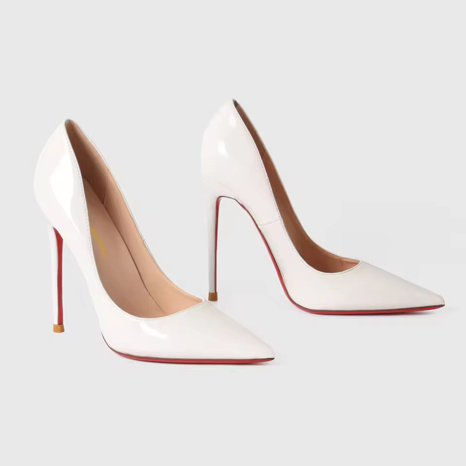 Trend Luxury Pumps Shiny Bottom Pointed Toe High Heels Party Elegant Shoe