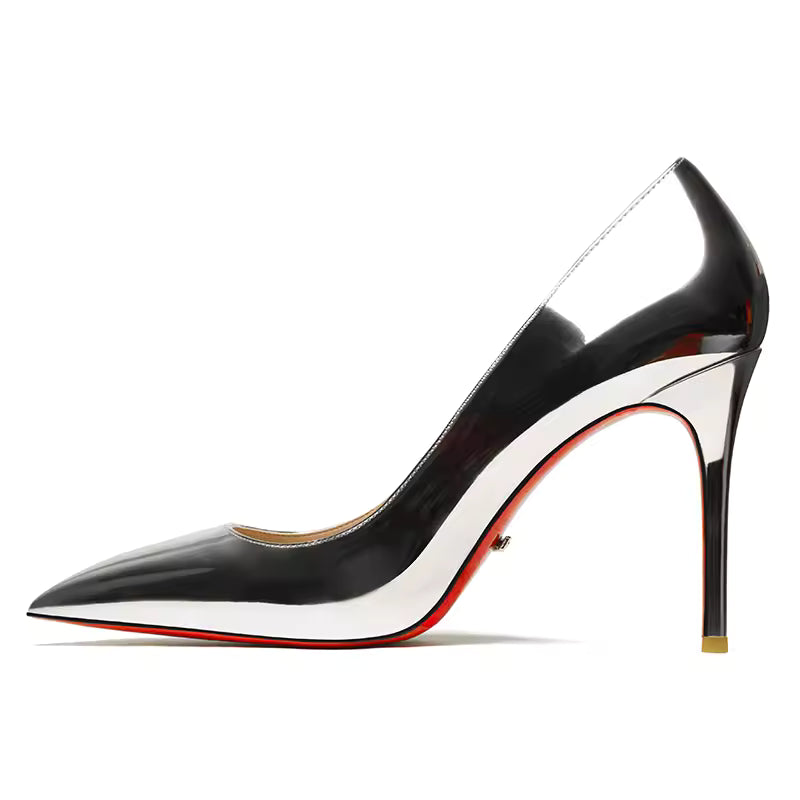 Genuine Leather Pointed Toes High Heels Shoes