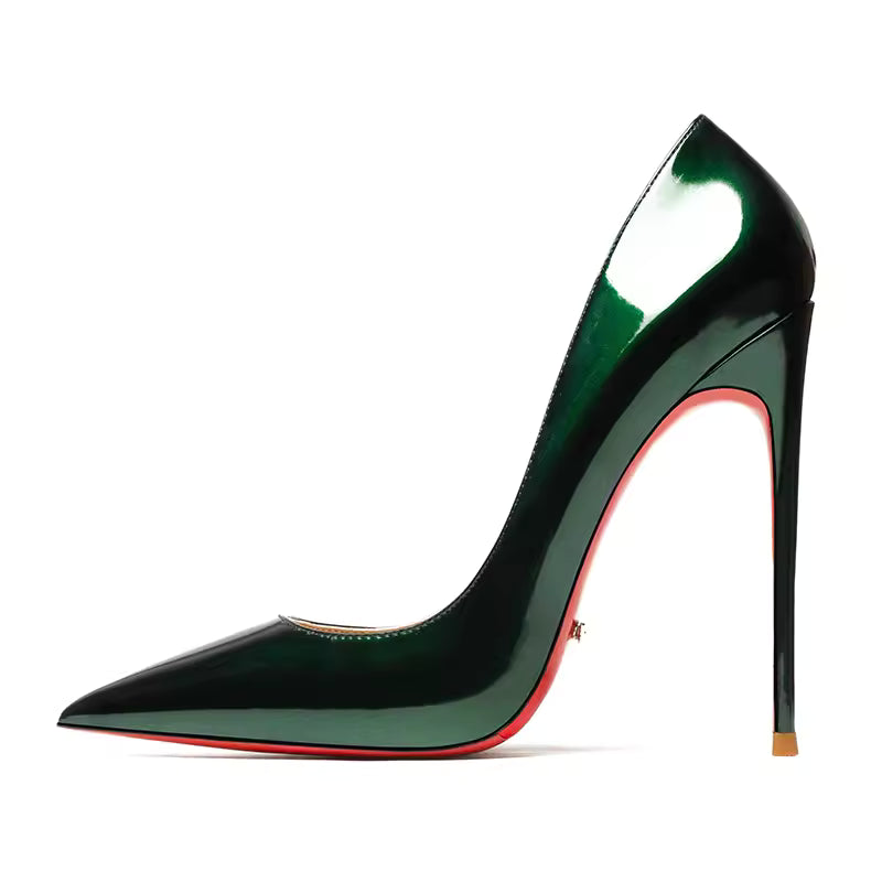 Genuine Leather Pointed Toes High Heels Shoes