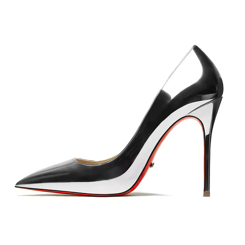 Genuine Leather Pointed Toes High Heels Shoes