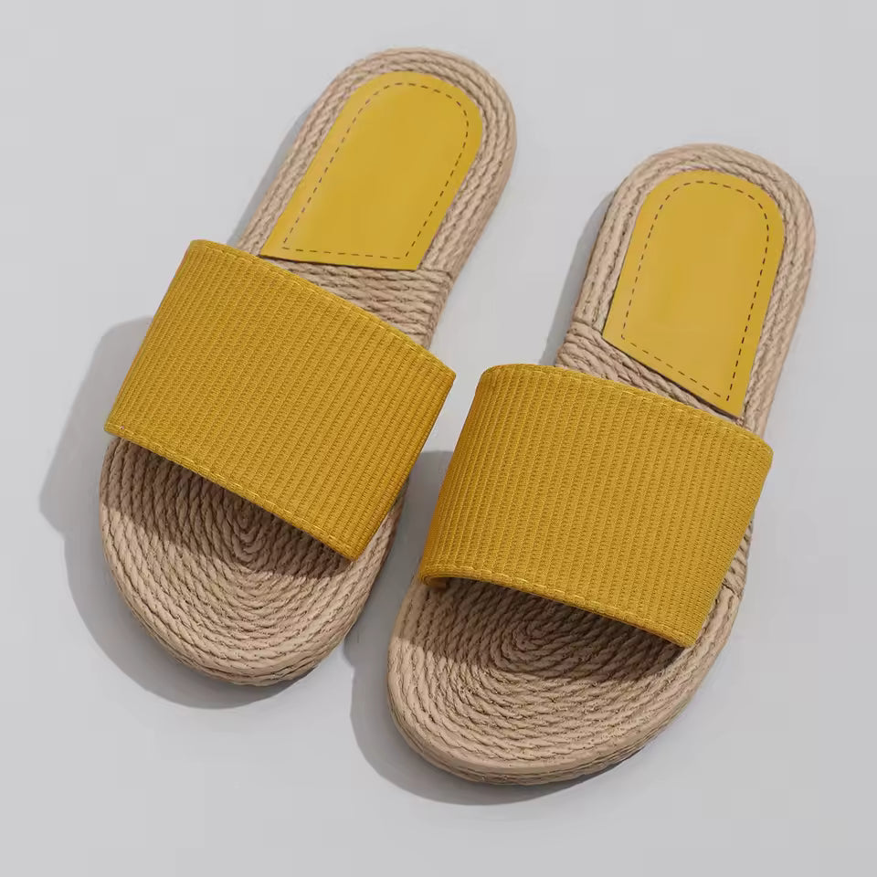 Non-Slip Wear Comfortable Sole Lightweight Cool Flat Slippers