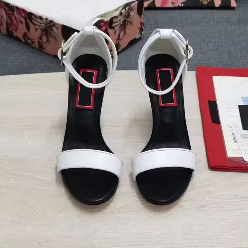 Versatile Nappa-leather Baroque-inspired Strange Style Heels Sandal