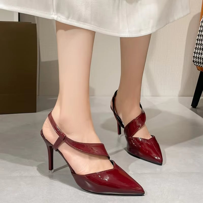 Wedges Footwear Design Strange Pointed Toe High Heel Sandals