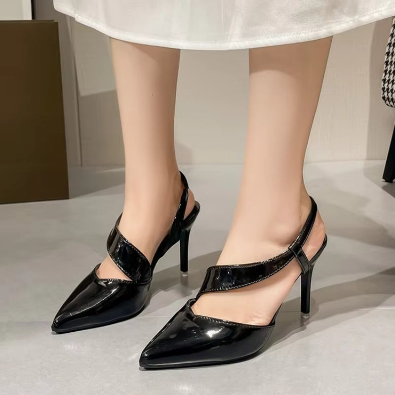 Wedges Footwear Design Strange Pointed Toe High Heel Sandals
