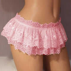 Lingerie Lace Perspective Ladies Dress Erotic Underwear Transparent Thongs Plus Size Skirt