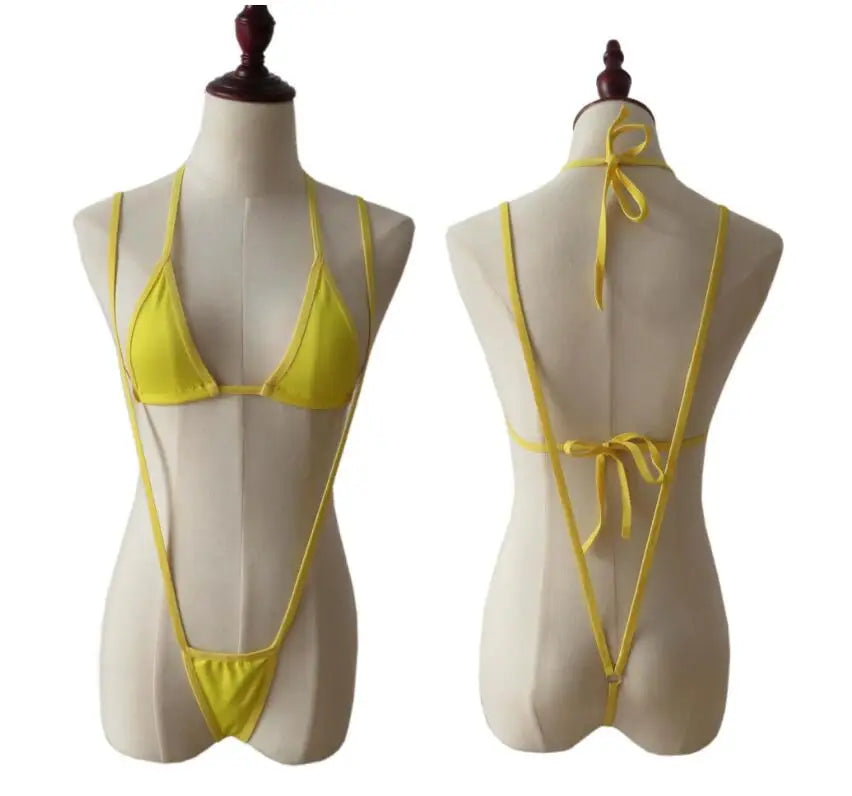 Micro Mini Bikini Thong Underwear G-string Bra Swimwear High Quality Swimwear