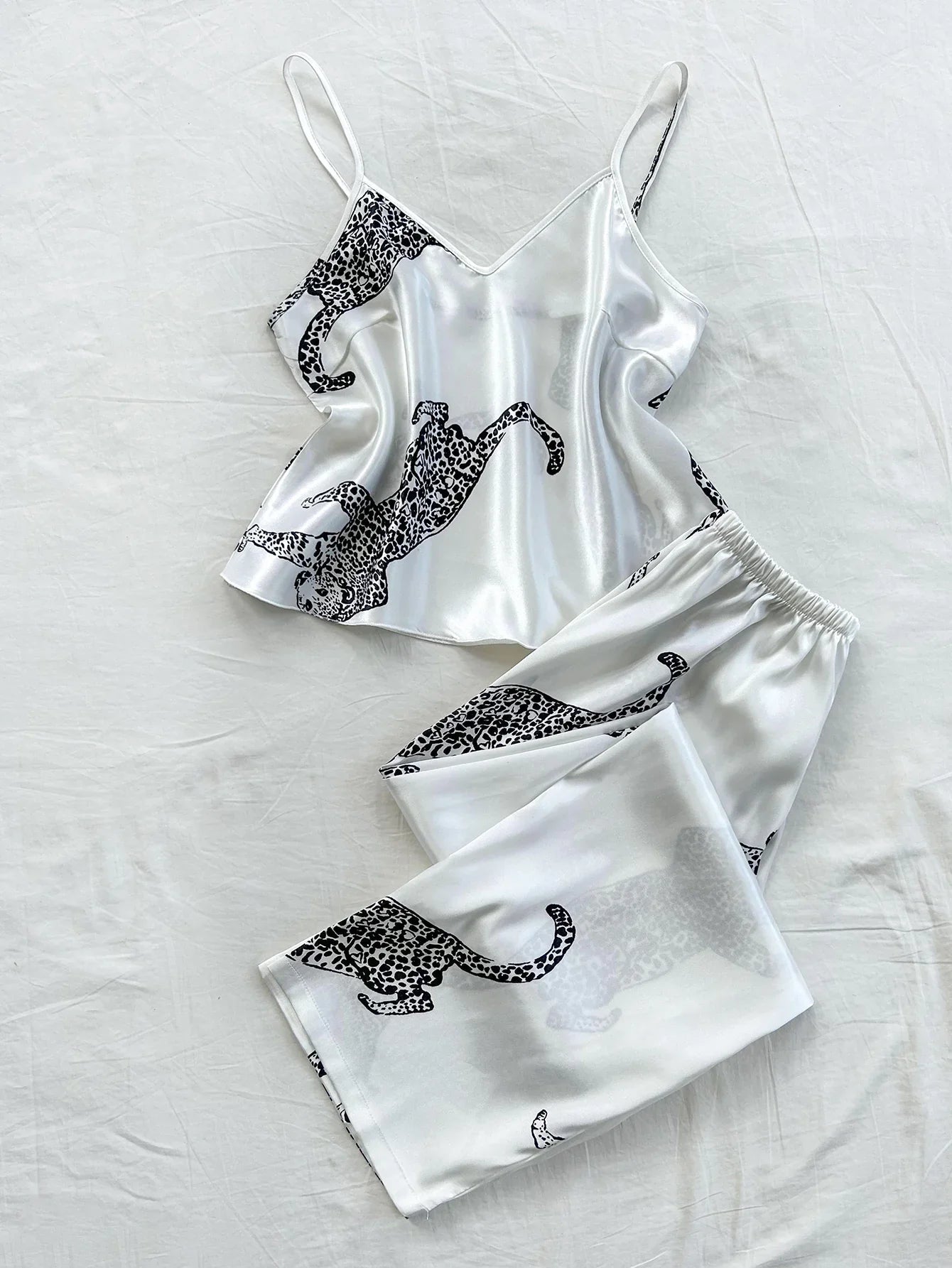 Sleepwear Summer Ice Silk Stain Com