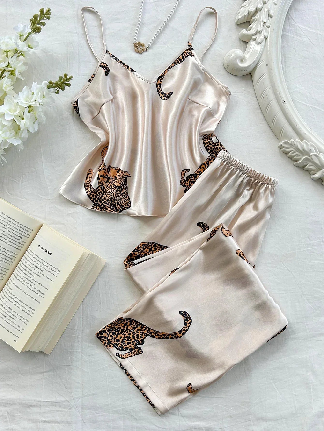 Sleepwear Summer Ice Silk Stain Com