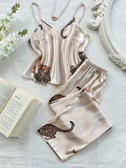 Sleepwear Summer Ice Silk Stain Com