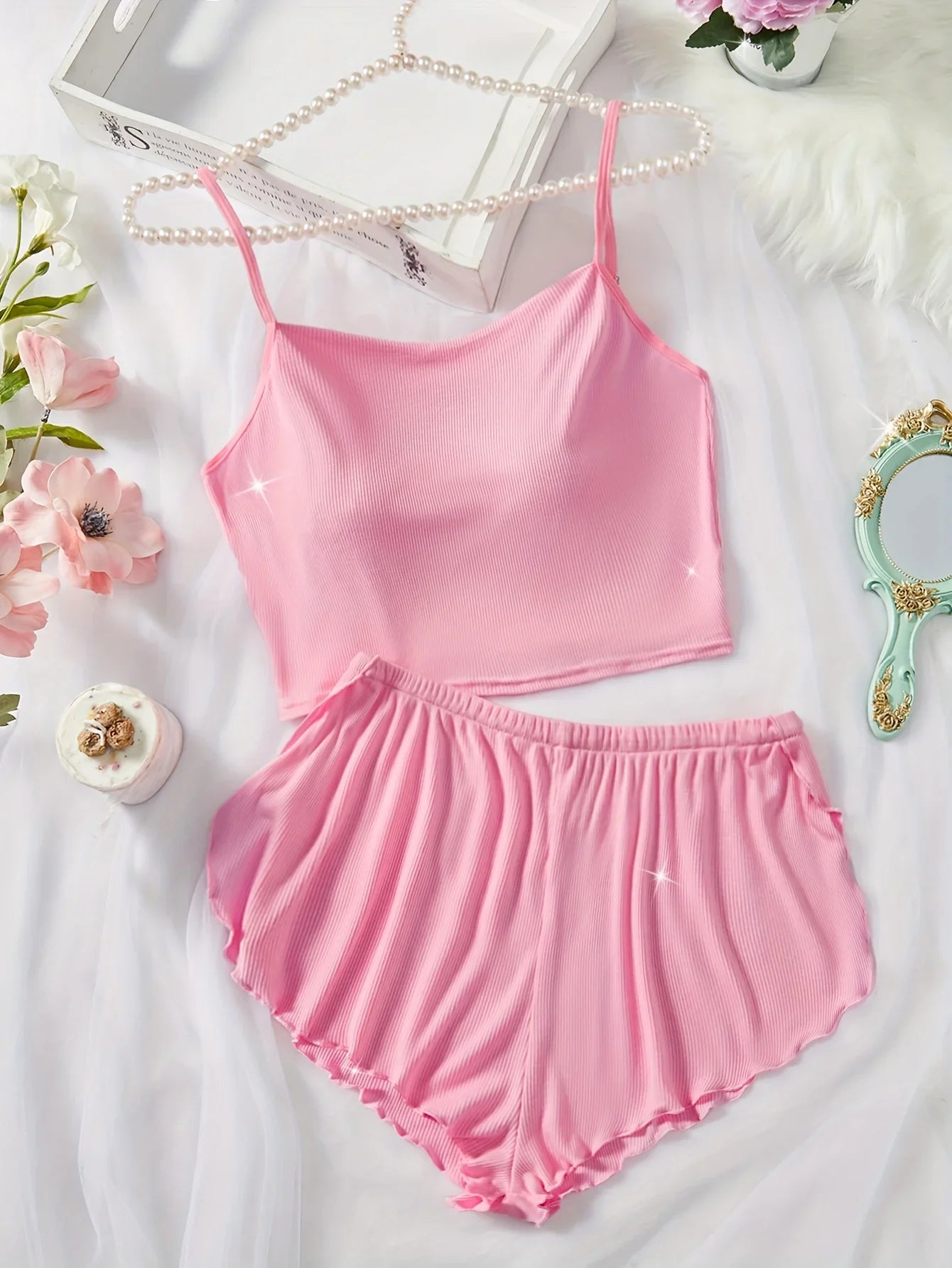 Solid Color Pajamas Set Com