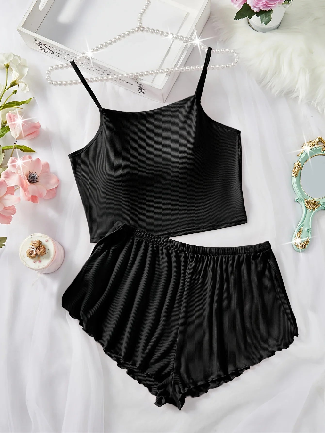Solid Color Pajamas Set Com