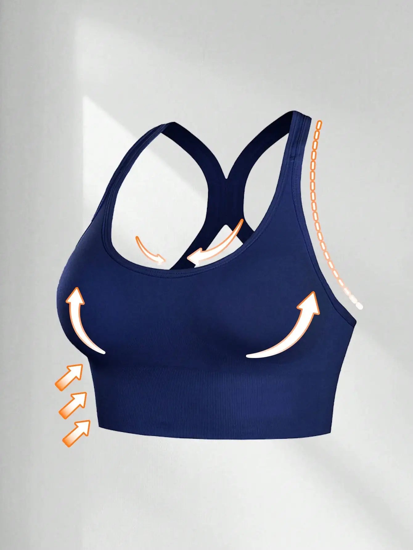 Seamless Sports Bra Shockproof Push Up Running Yoga Bra Back BeautyThin Section Lift Armpit Bra