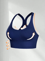 Seamless Sports Bra Shockproof Push Up Running Yoga Bra Back BeautyThin Section Lift Armpit Bra