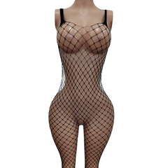 Lace Bodysuit Hollow out Elastic Tearable Pure Desire Style Strapless One-Piece Lingerie