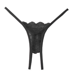 coloured open-crotch thongs