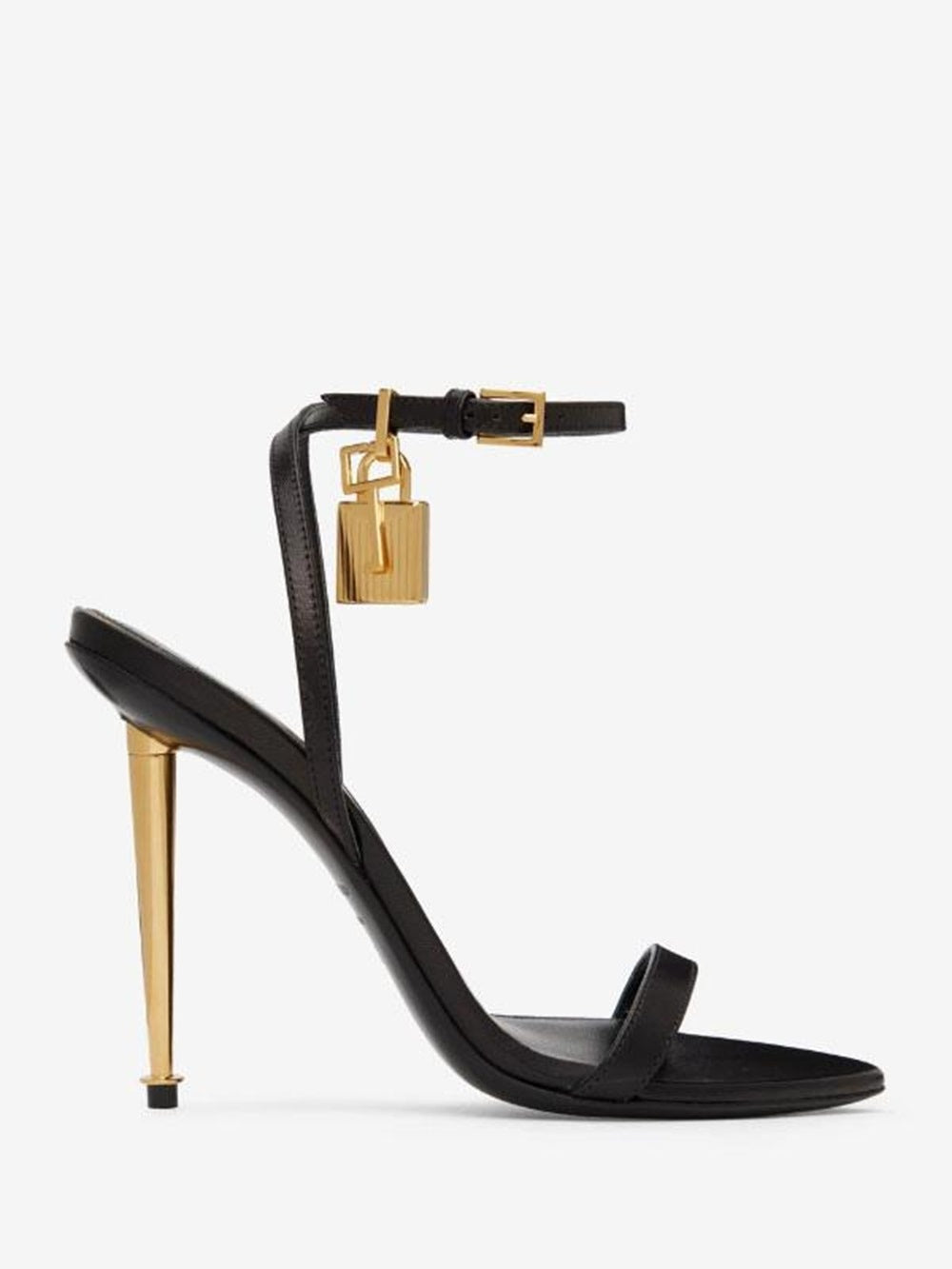Women's Ankle Strap Stiletto Heel Sandals Prom Shoes With Lock