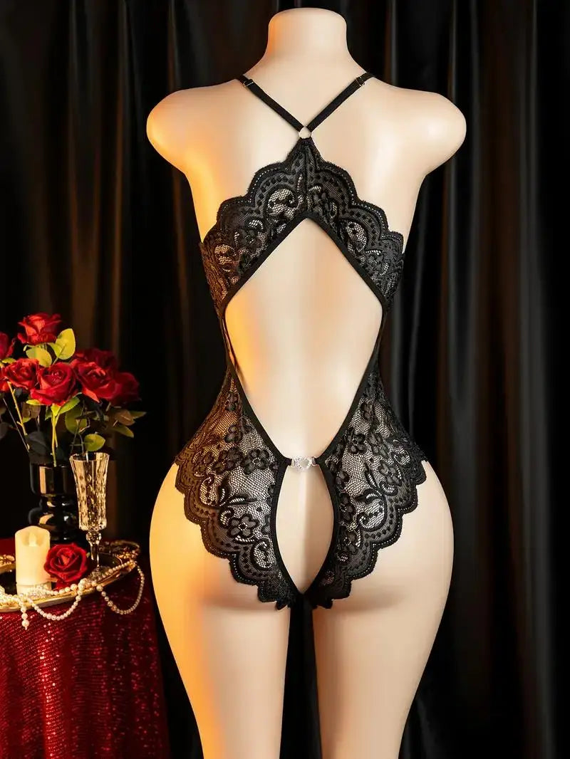 Womens Dresses Deep V Open Bra