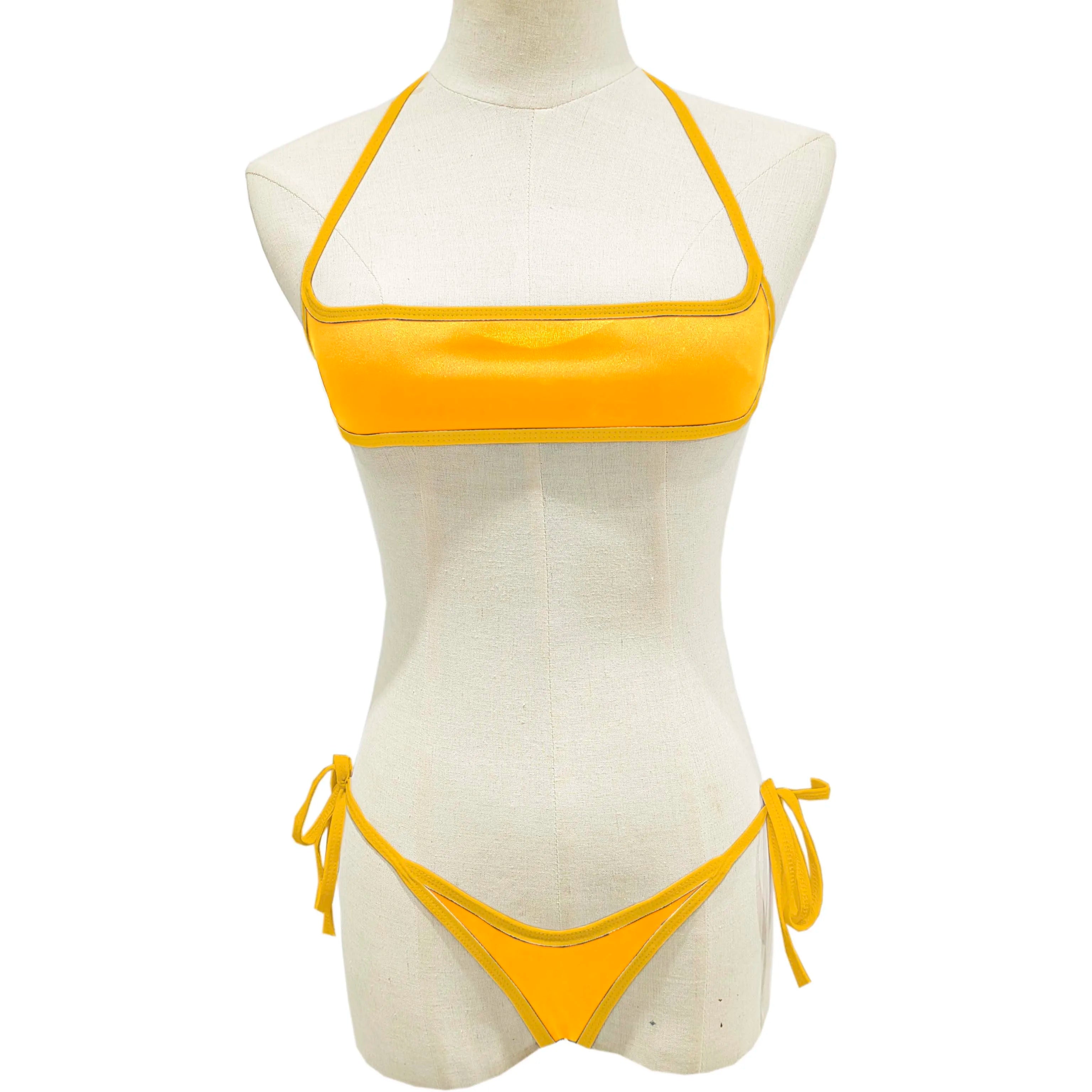 Womens Exotic Sets Triangle Bikini Extreme Sets Hollow Out Micro Thong Swimsuit Mini G-String Swimwear Lingerie Nightwear