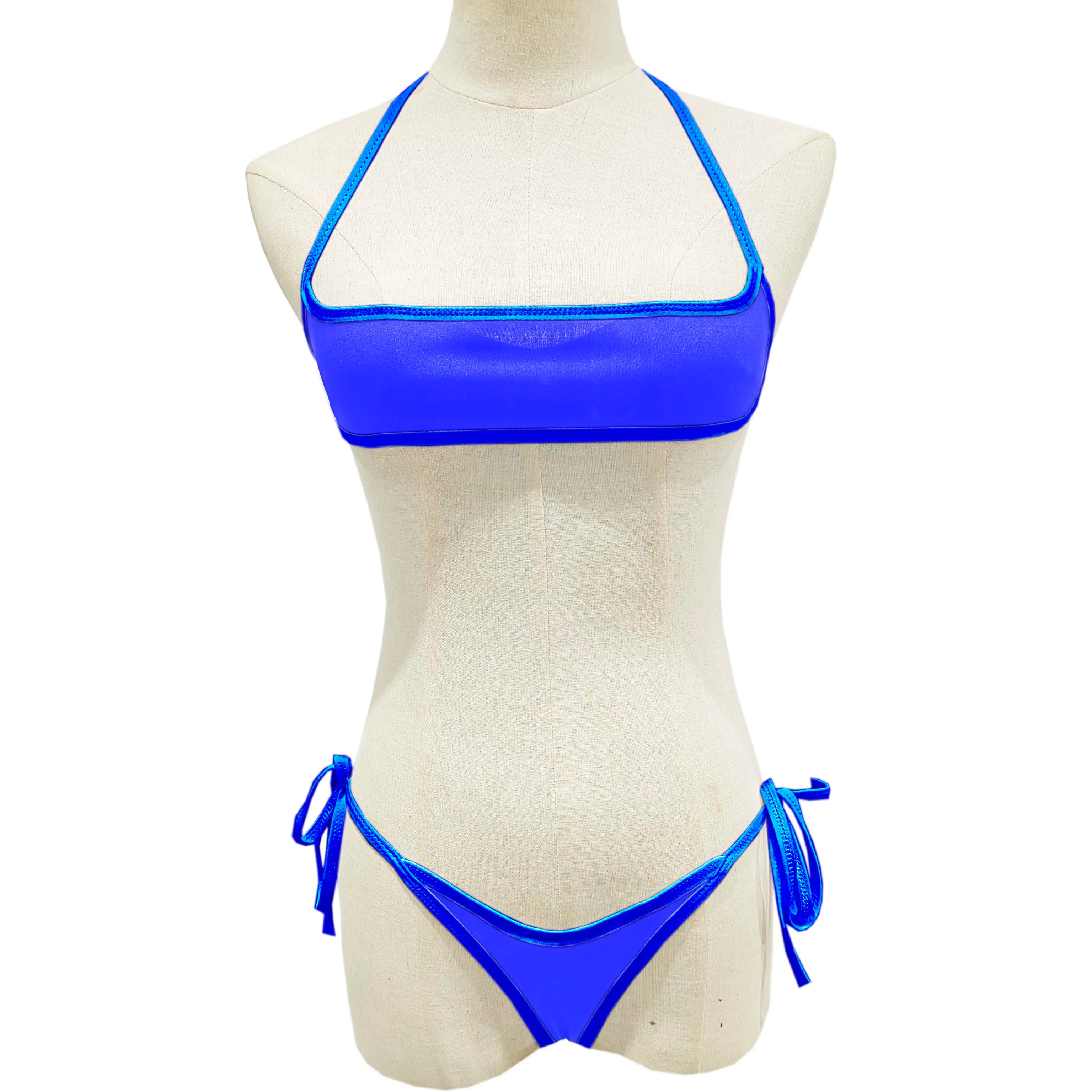 Womens Exotic Sets Triangle Bikini Extreme Sets Hollow Out Micro Thong Swimsuit Mini G-String Swimwear Lingerie Nightwear