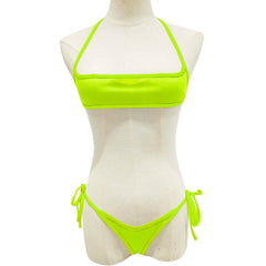 Womens Exotic Sets Triangle Bikini Extreme Sets Hollow Out Micro Thong Swimsuit Mini G-String Swimwear Lingerie Nightwear
