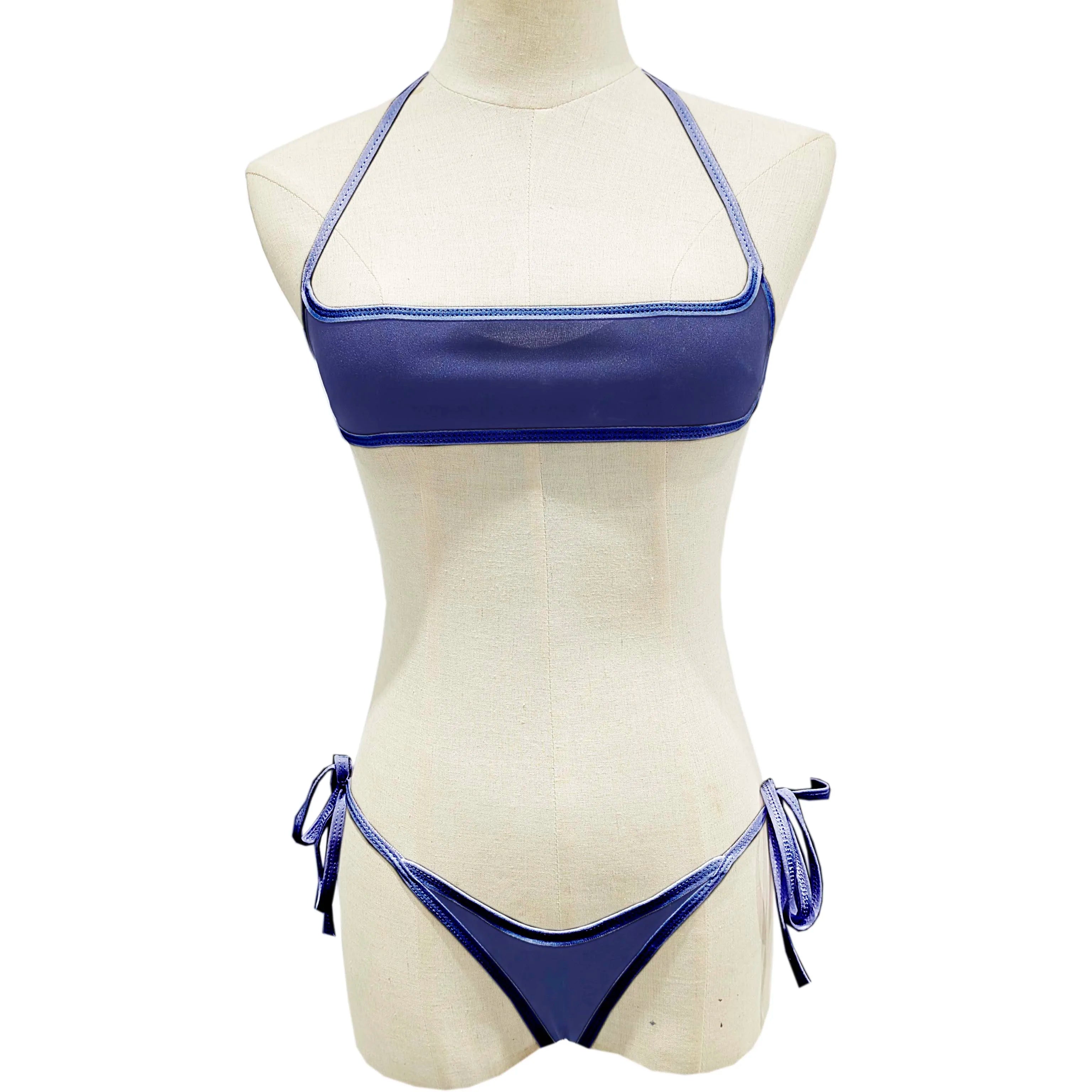 Womens Exotic Sets Triangle Bikini Extreme Sets Hollow Out Micro Thong Swimsuit Mini G-String Swimwear Lingerie Nightwear