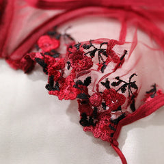 porn suit Push Up Thin Bralette Set Seductive Underwear Exotic Bra embroid Print Brassiere Stylish Adult Lingerie