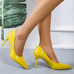 Casual Patent Leather Wedding Stiletto Pumps High Heels